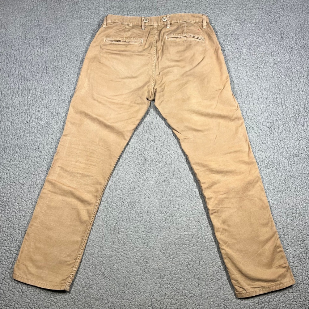 Apolis Global Citizen Pants Men 31 Straight Leg Cotton Canvas Tan Made in USA - Picture 5 of 14